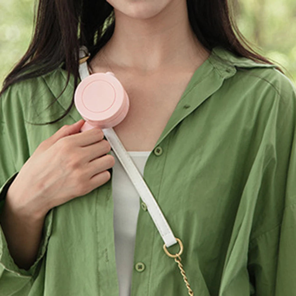 Mini Clip Fan Hanging Waist Neck Fan Girl Electric Air Cooling Fan 900mah USB Leafless Fan 3 Speeds Portable Cooler Air Aimak Store