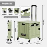 Portable and Foldable Shopping Cart,Home Multifunctional Grocery Cart, Outdoor Trolley Cart, Stall, Camping and Storage Box Aimak Store