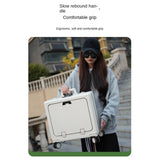 New Front Opening Lid Suitcase Multifunctional Mini Luggage Aluminium Frame 18/20 Boarding Box Trolley Case Cabin Bag Aimak Store