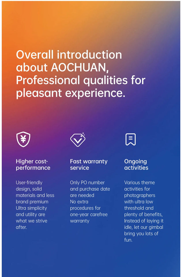 AOCHUAN Smart XE 3-Axis Handheld Gimbal Stabilizer for Smartphone iPhone Android Face Tracking Tiktok Vlog Live Streaming Aimak Store