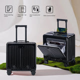 New Front Opening Lid Suitcase Multifunctional Mini Luggage Aluminium Frame 18/20 Boarding Box Trolley Case Cabin Bag Aimak Store