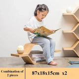 Bookcase Desk Shelf Display Storage Bedroom Furniture Multipurpose Organizer Cabinet Librero Wooden Room Bookshelf Home Living Aimak Store