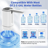 Water Bottle Pump for 5 Gallon Water Bottle Dispenser Pump Automatic Drinking Water Pump Portable Electric Water Dispenser Aimak Store