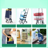 Light Grocery Shopping Trolley Household Climbing Stairs Folding Trailer Outdoor Travel Hand Pull Shopping Cart Aimak Store