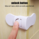 Plastic Baby Safety Lock Anti-Pinching Drawer Locks Cabinet Lock Refrigerator Lock Buckle Children Protection For Household Tool Aimak Store