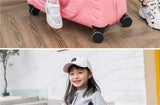 Cartoon children's trolley case Rideable Universal wheel children's travel password case Large capacity children's luggage Aimak Store