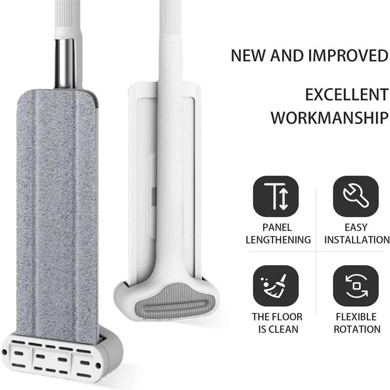 Lamgool Squeeze Mop Magic Flat Hands Free Washing Lazy Mops for House Floor Cleaning Household Cleaning Tools with Replaced Pads Aimak Store
