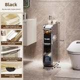 Bathroom crevice wardrobe storage cabinet, bathroom shelf, bathroom toilet storage cabinet, toilet side storage cabinet Aimak Store