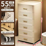 Modern Minimalist Nightstand with Drawers|Faux Wood Bedside Storage Cabinet Movable Bedroom Organizer Space-Saving HomeFurniture Aimak Store