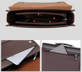 Leather Executives Briefcases For Men Designer Business Tote Bag Wallet Handbag Shoulder Ipad Square Side Crossbody Bag Document Aimak Store
