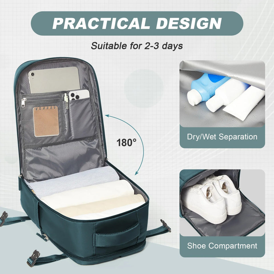 Easyjet Cabin Bag 45x36x20 Backpack, 40x20x25 Ryanair Carry-Ons, Women/Men Aeroplane Travel Backpack, Cabin Size Laptop Backpack Aimak Store