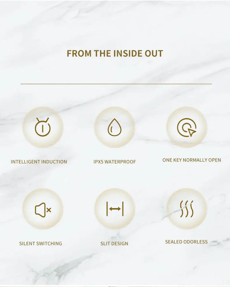 7L/9L Smart Trash Can Electronic Automatic Smart Sensor Garbage Bin Household Toilet Waste Garbage Can for Kitchen Bathroom Aimak Store