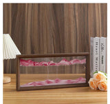 3D Sandscape Moving Sand Art Picture Wooden Frame Quicksand Liquid Hourglass Craft Flowing Sand Painting Office Home Decor Gifts Aimak Store