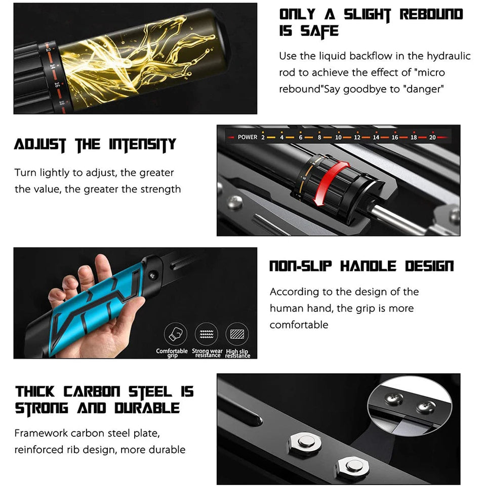 Adjustable Hydraulic Power Twister, Arm Forearm Exerciser, Chest Expander for Arm, Biceps, Abdomen, Muscle Strength Training Aimak Store