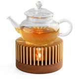 Gold Hollow Aluminum Alloy Teapot Warmer Coffee Pots Candle Base Heater Stove Household Glass Teapot Tea Stove Milk Warmer Stand Aimak Store