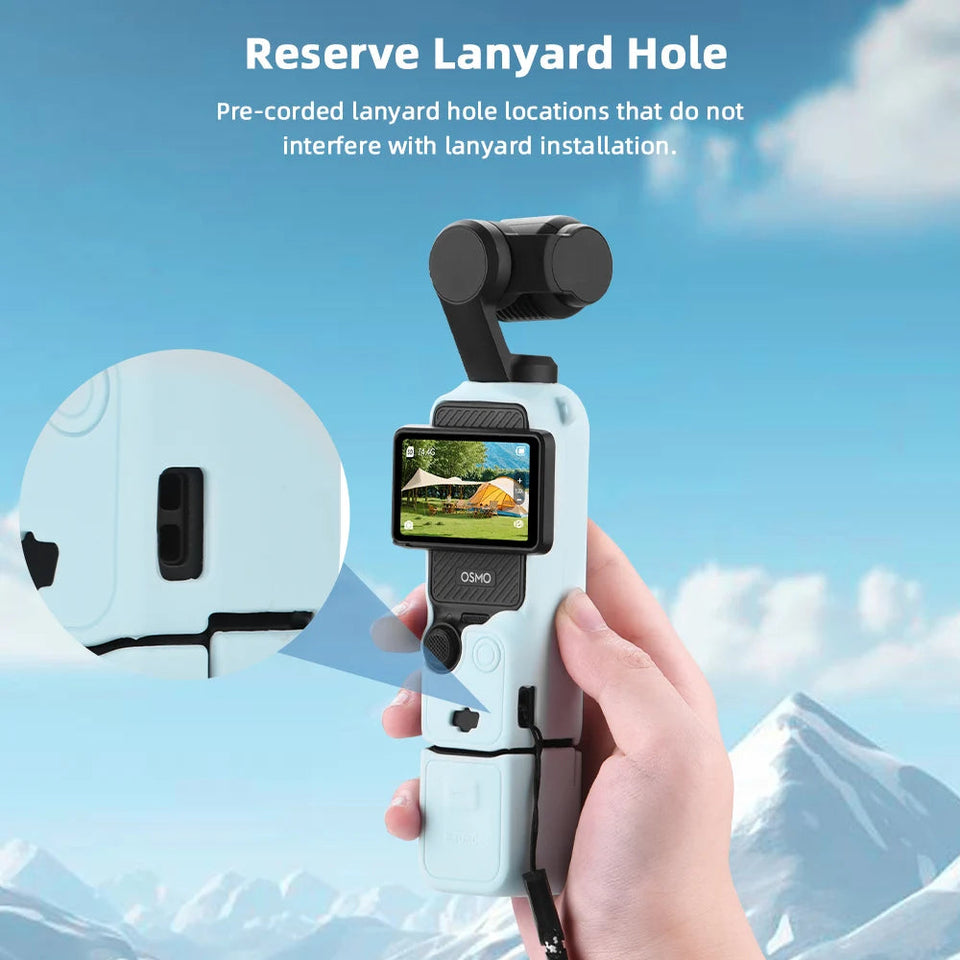 Case for DJI OSMO Pocket 3 Silicone Protective Cover Anti-Scratch Lens Cap Protector for Pocket3 Case Camera Shell Accessories Aimak Store