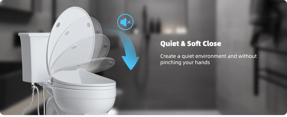 Elongated Bidet Toilet Seat with Slow Close,Non-Electric Bidet Attachment for Toilet Seat with Dual Nozzle,Self-Cleaning Nozzles Aimak Store