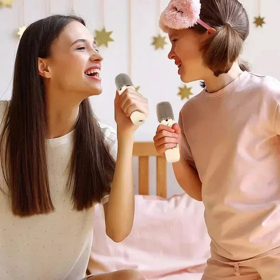 K12 Karaoke Machine Portable Bluetooth 5.3 PA Speaker System with 1-2 Wireless Microphones Home Family Singing Children's Gifts Aimak Store