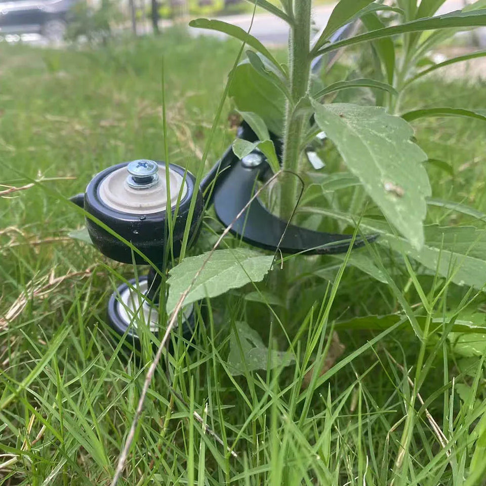 Heavy Duty Garden Weeder Tool Manual Weed Puller with Lawn Cutter & Auxiliary Wheels for Dandelions Grass ，Garden Cleaning Tools Aimak Store