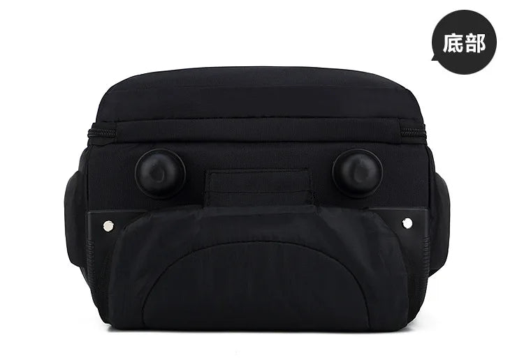 Men Trolley Backpack Shoulders Travel Bag with Wheels 24 Inch Students Rolling Luggage Business Trolley Large Capacity Suitcases Aimak Store