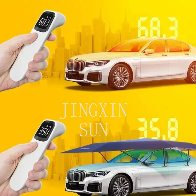 4.2M/4.6M Anti-UV Automatic Folding Sun Shade Covering Rooftop Car Cover Waterproof Car Umbrella with Remote Control Aimak Store