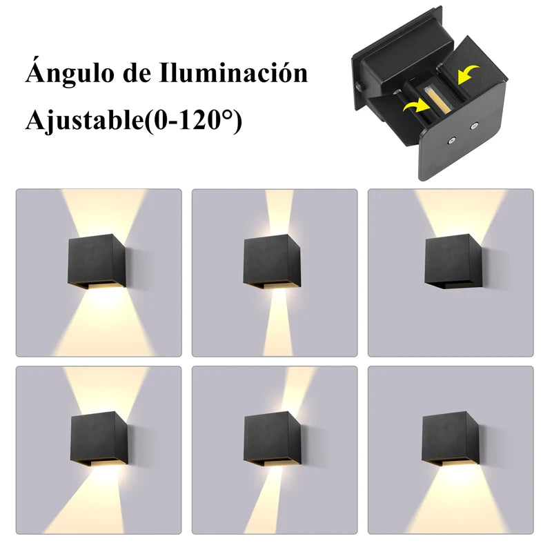 Outdoor Wall Lamp IP65 Waterproof Garden Lighting AC86-265V Exterior Wall Light Living Room Stair Porch Light Home Decor Fixture Aimak Store