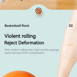 Foam Basketball Silent Mute Ball For Kids Indoor Safe Soft Squeezable Bouncing Toy No Noise Play Gym Home Training Aimak Store