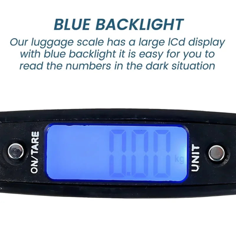 50kg/10g Digital Luggage Scale Electronic Portable Suitcase Travel Weighs With Backlight Electronic Travel Hanging Scales Aimak Store