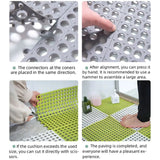 TPE Anti-slip Splice Toilet Ground Mat Bathroom Carpet Pet Cage Floor Mat Rabbit Foot Mat Aimak Store