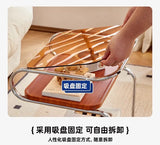 Medieval Style Sofa Side Table Bedside Cabinet Living Room Mobile Coffee Table with Wheels Small Cart Multi-layer Bed Head Shelf Aimak Store