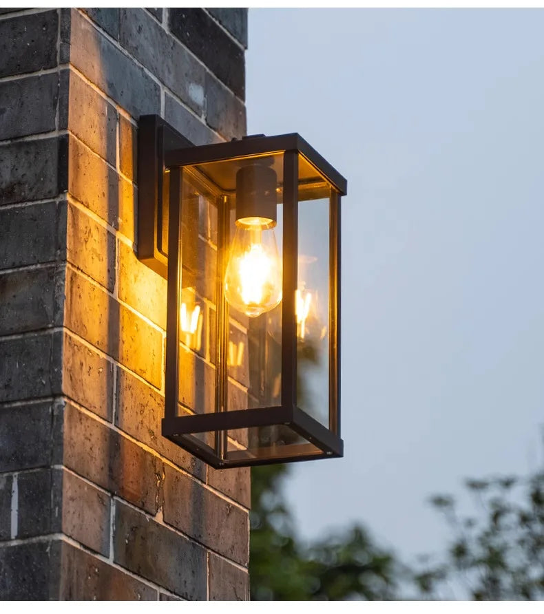 Outdoor Retro Waterproof Wall Lamps for Balcony Courtyard Gate Corridor Exterior Wall Light Villa Landscape Decor Lighting Aimak Store