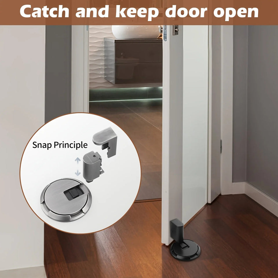 1 set of household silent, punch-free, invisible floor-mounted door stoppers, suitable for bathrooms and bedrooms Aimak Store