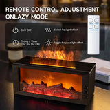 Air Humidifier Essential Oil Diffuser Flame Aroma Humidifier Home Room Fragrance Diffuser with Night Light Aromatherapy Diffuser Aimak Store