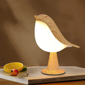 3 Colors Wooden Bird Night Lights LED Touch Switch Rechargeable for Bedroom Interior Lighting Desk Lamp Bedside Lamps Decoration Aimak Store