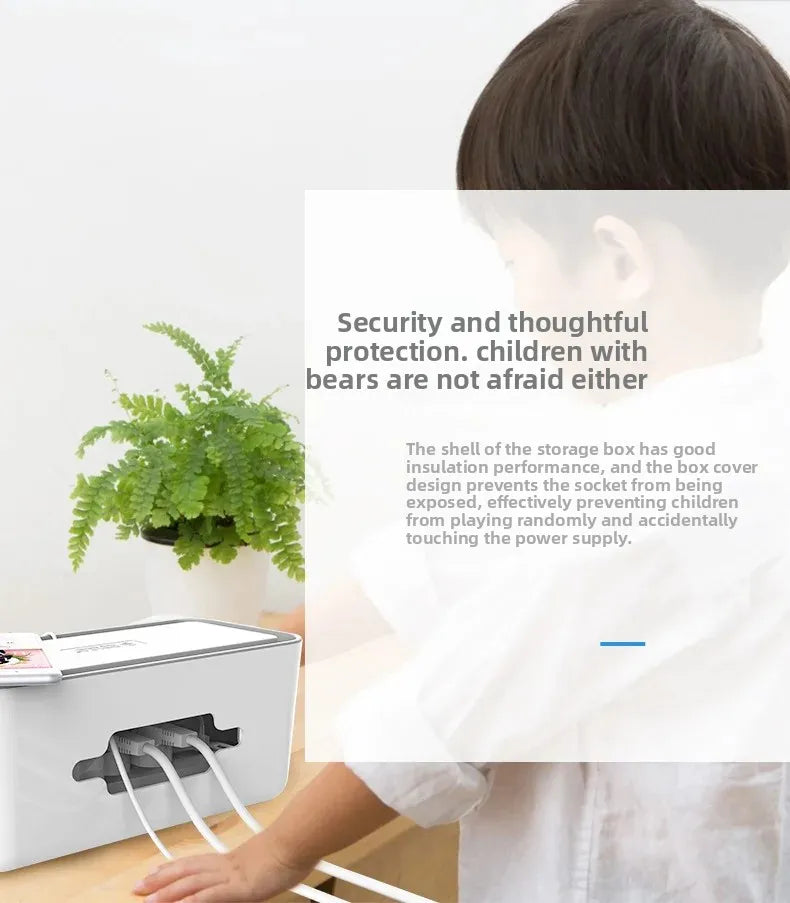 Orico Cmb Extension Lead Storage Box Cable Organizer Desktop Power Cord Management Tray Socket Storage Container Aimak Store