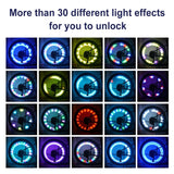 Solar LED Bicycle Spoke Light USB Rechargeable Bicycle Rim Decor Light Waterproof Cycling Tire Lights for Cycling Decoration Aimak Store