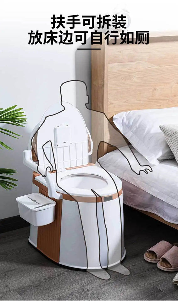 Portable and Portable Toilet for Household Use Urinal for Elderly People When Getting Up At Night and Toilet for Pregnant Women Aimak Store