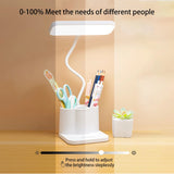 USB LED Table Lamp 3 Colors Eye Protection College Student Book Reading Lamp Night Light For Bedroom Bedside Learning Dormitory Aimak Store