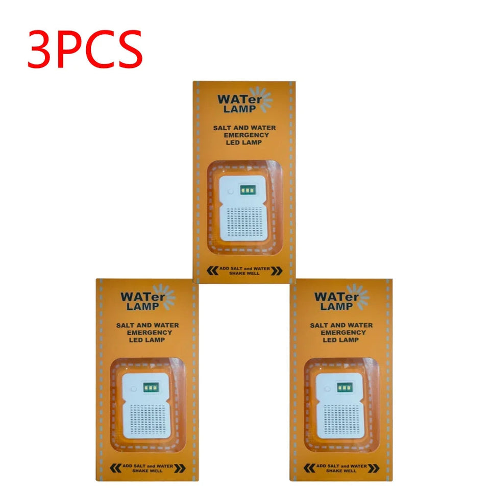 LED Salt Water Emergency Lamp Camping Energy Saving Lamp Waterproof Portable Night Fishing Lamp Travel Supplies for Car Outdoor Aimak Store