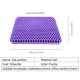 Gel Seat Cushion Summer Breathable Honeycomb Design For Pressure Relief Back Tailbone Pain - Home Office Wheelchair Chair Cars Aimak Store