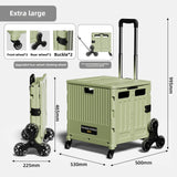 Portable and Foldable Shopping Cart,Home Multifunctional Grocery Cart, Outdoor Trolley Cart, Stall, Camping and Storage Box Aimak Store