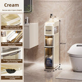 Bathroom crevice wardrobe storage cabinet, bathroom shelf, bathroom toilet storage cabinet, toilet side storage cabinet Aimak Store