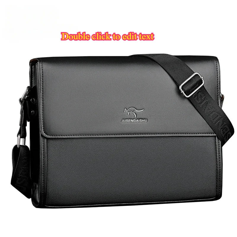 Square Side Crossbody Bag Document Leather Executives Briefcases for Men Designer Business Tote Bag Wallet Shoulder Handbag Aimak Store