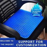 Car Seat Cushion Breathable Cool Gel Cooling Pad Universal Car Honeycomb Butt Pad Car Home Office Chair Cushion Aimak Store