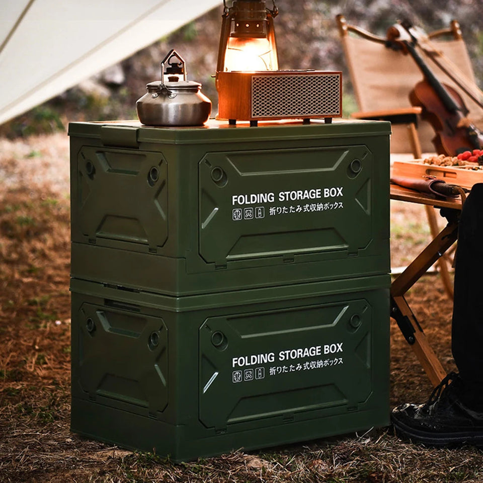 1PC Collapsible Outdoor Camping Car Storage Box Multi-Functional Storage Box Table Dual-Purpose Car Trunk Organizer Aimak Store