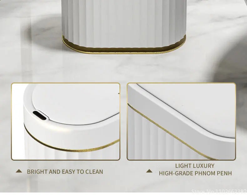 7L/9L Smart Trash Can Electronic Automatic Smart Sensor Garbage Bin Household Toilet Waste Garbage Can for Kitchen Bathroom Aimak Store