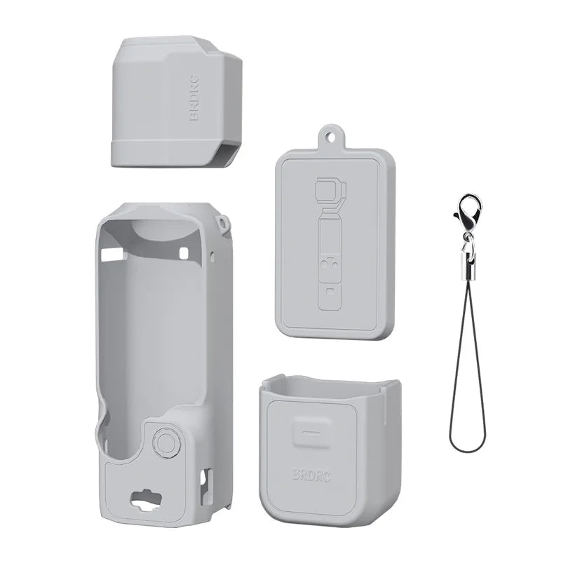 Case for DJI OSMO Pocket 3 Silicone Protective Cover Anti-Scratch Lens Cap Protector for Pocket3 Case Camera Shell Accessories Aimak Store