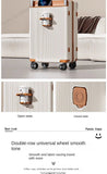18-28Inch Wide Trolley Suitcase Mute Brake Wheels USB Port Password Boarding Box Multifunctional Large Capacity Suitcase Aimak Store