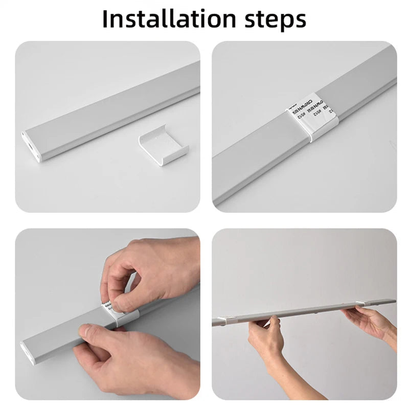 LED Motion Sensor Wireless Ultra Thin Night Light USB LED Wine cooler Light For Kitchen Cabinet Bedroom Wardrobe Indoor Lighting Aimak Store