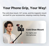 Ulanzi MA35 MagSafe Smartphone Camera Shutter Grip Bluetooth Selfie Handle As Camera Photo Stabilizer Vertical Horizontal Shoot Aimak Store